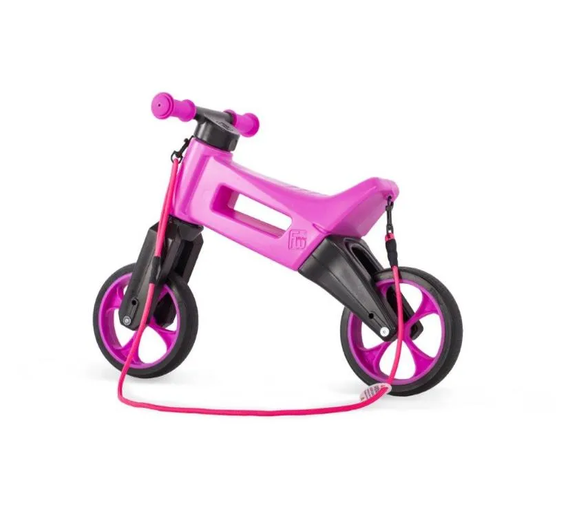 funny wheels tricikl super sport 2u1 neon roza - slika 9