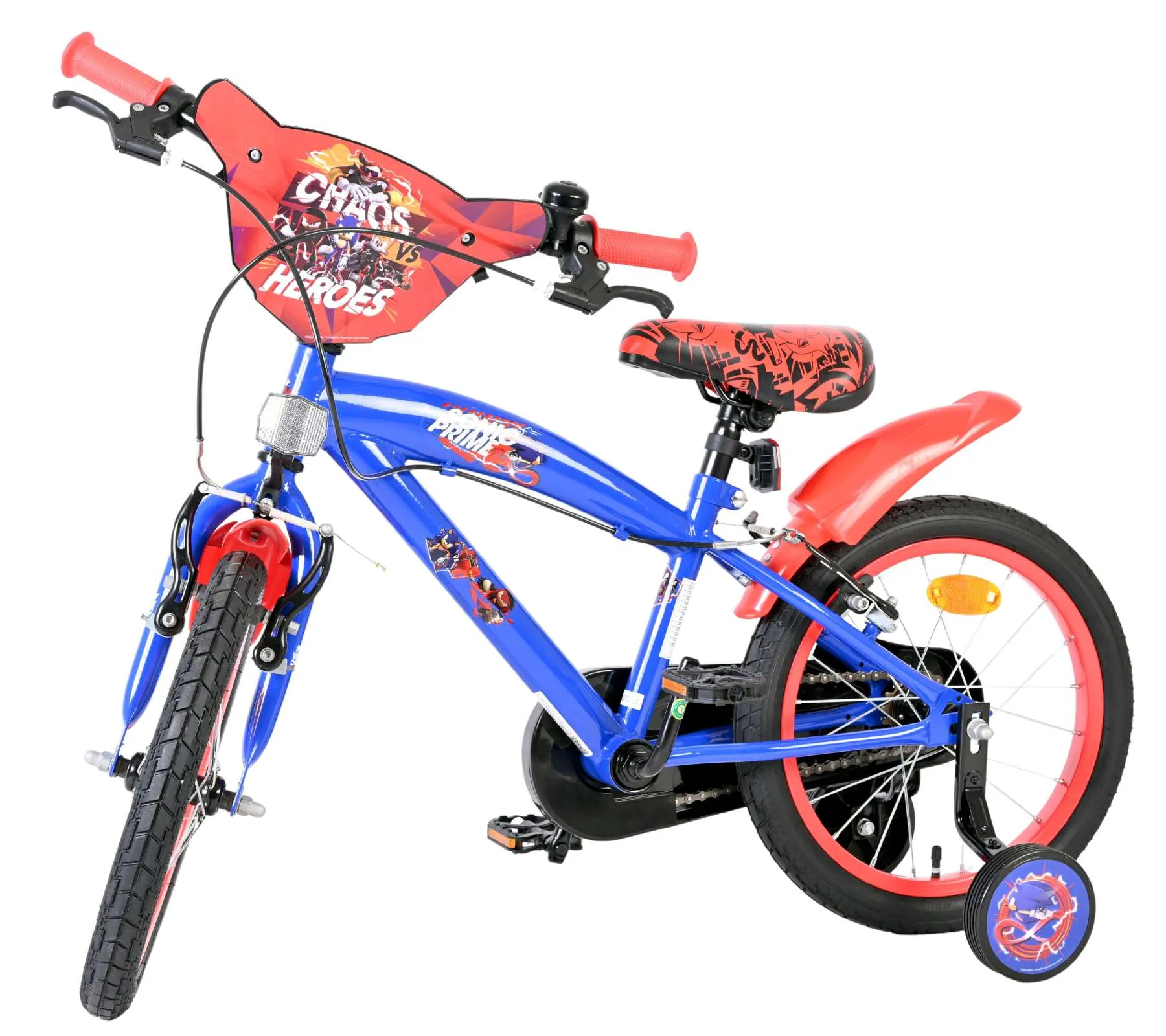volare dječji bicikl sonic 16″ plave boje, s dvije ručne kočnice - slika 9