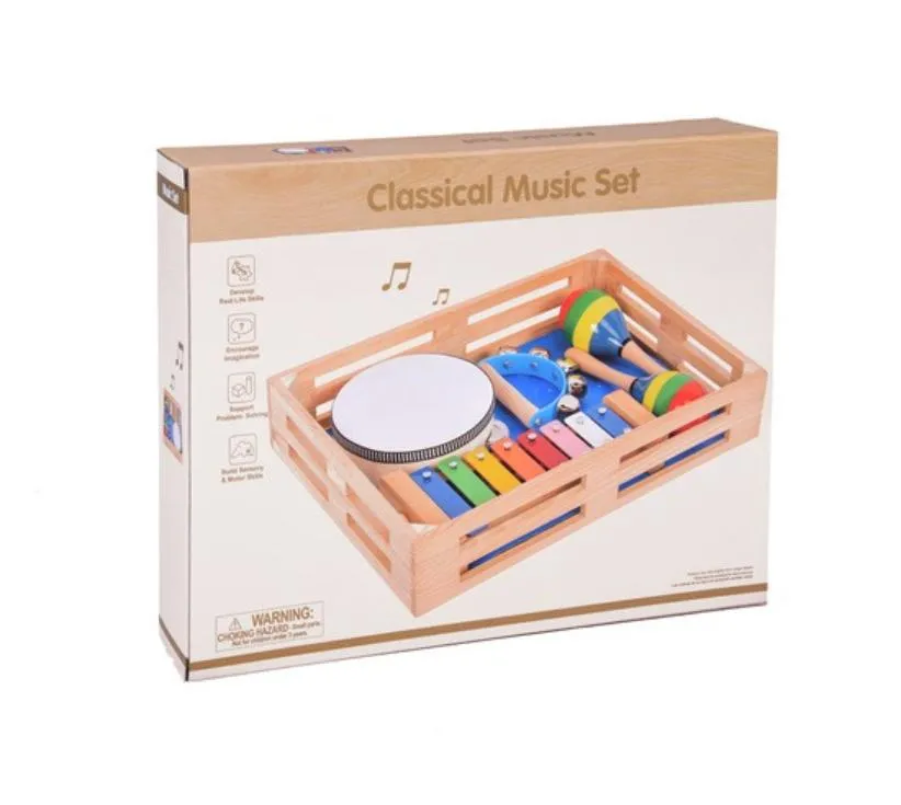drveni set instrumenata 4 u 1 - slika 5