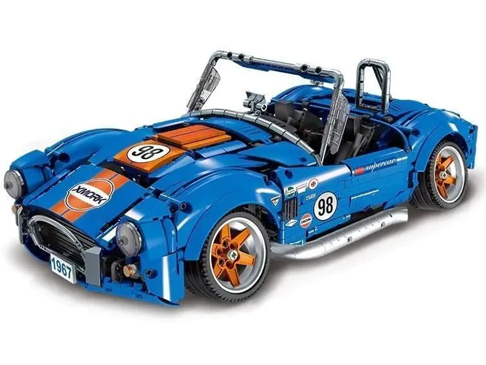 tehnički blokovi, 1816 komada, sportski auto cobra-427 - slika 3