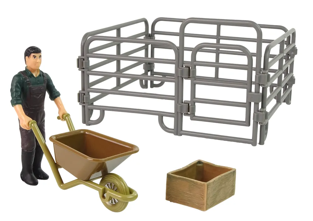 set figurica perad s farmerom i ogradom - slika 3