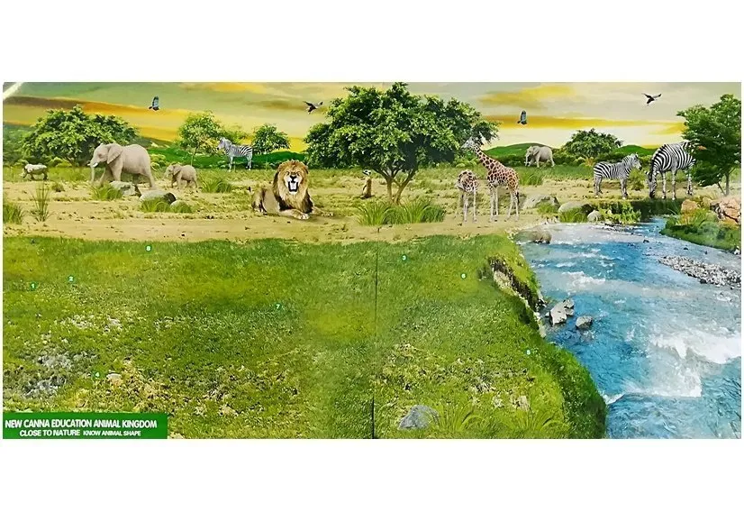edukativne žirafa figurice s pozadinom afrike - 3 kom - slika 6