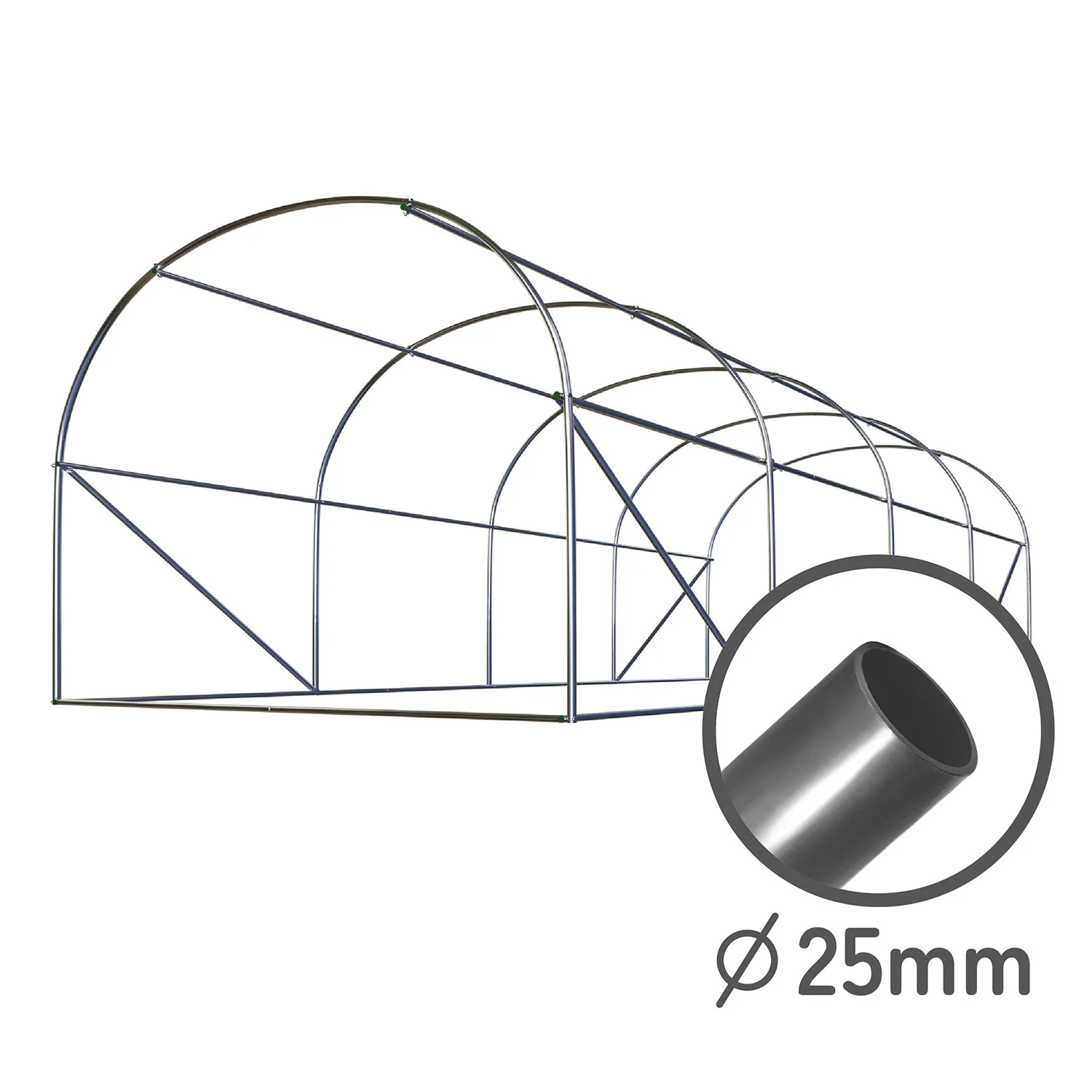 vrtni tunel 2,5 x 4 m (10 m2) plonos - slika 4