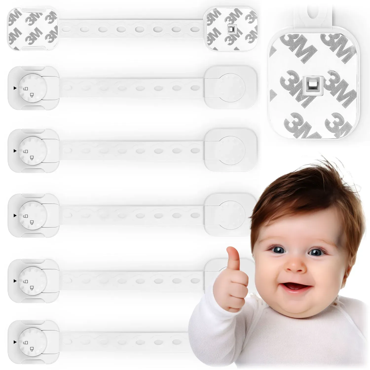 Ricokids 798200 ormarić za otvaranje ormarića, 6 kom, bijeli - Pribislavec