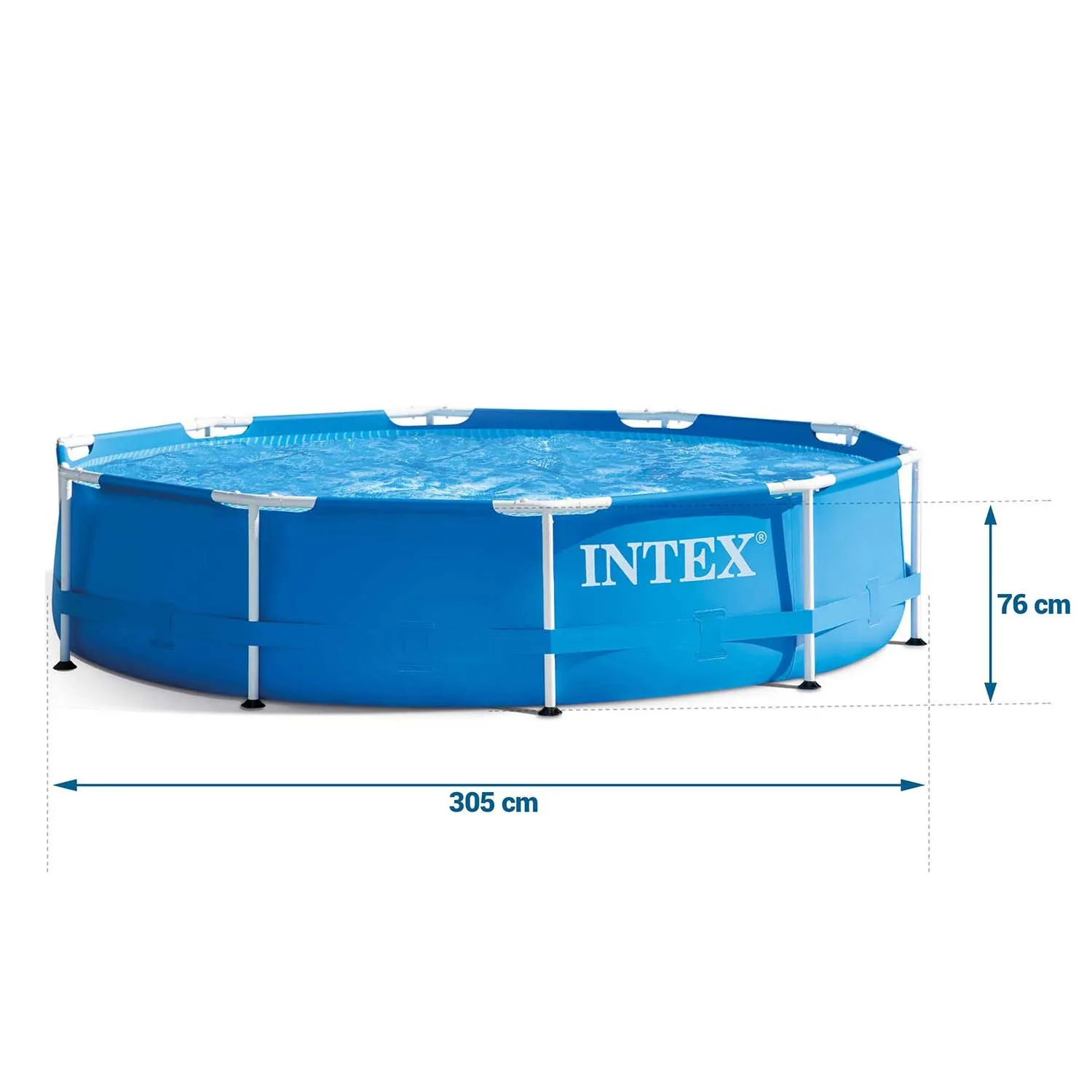 okvirni vrtni bazen 305 x 76 cm 10u1 intex - slika 7