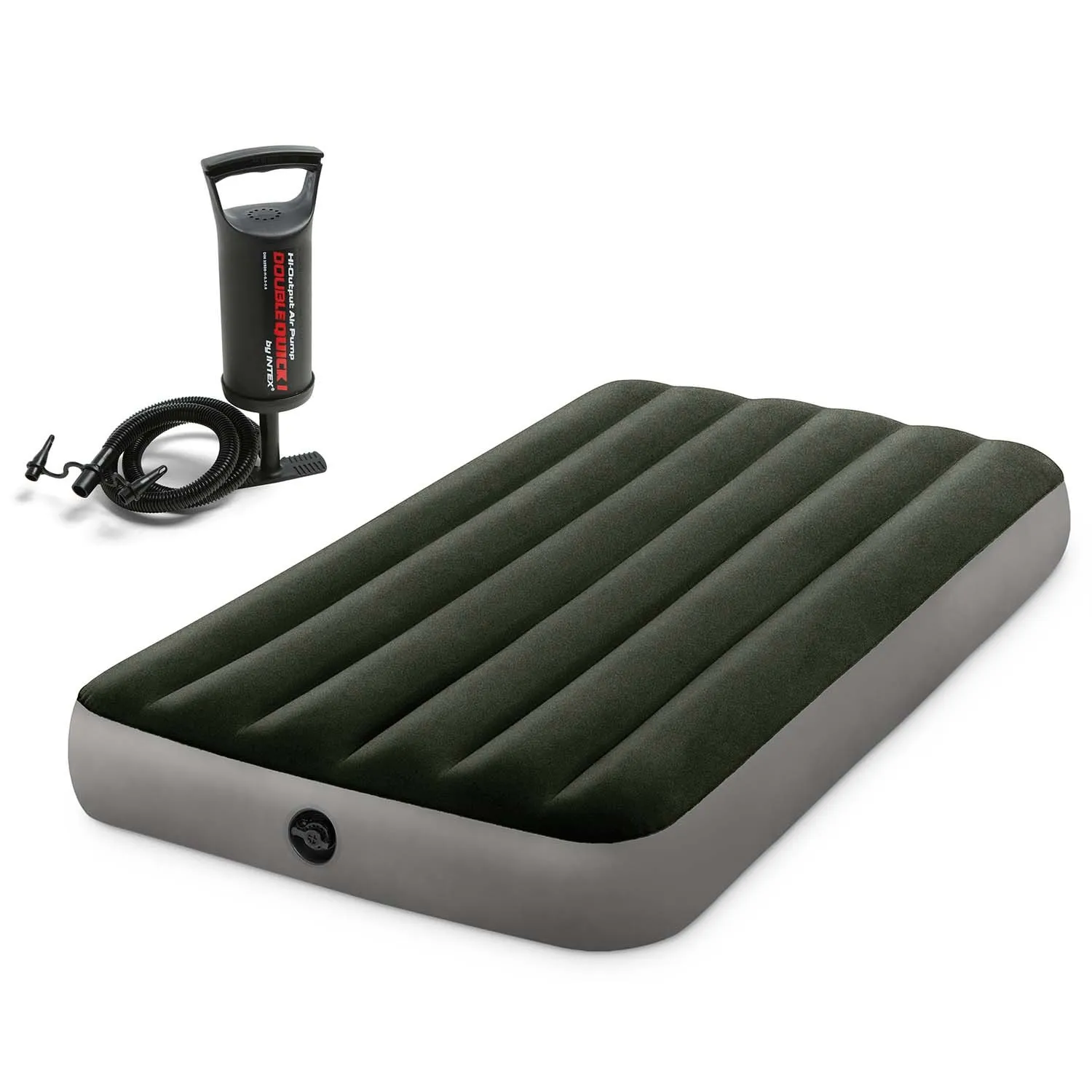 intex madrac na napuhavanje 191x137x25 cm s klipnom pumpom - slika 3