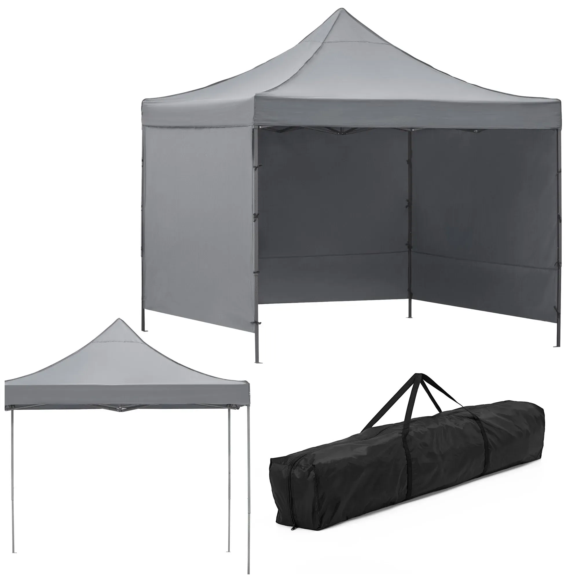 vrtni šator, dimenzija 3 × 3 m, sive boje - slika 2