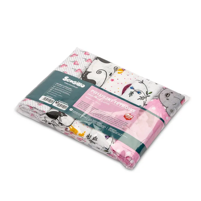 set sensillo 70/80cm tetra pelena 5 komada djevojčice - slika 4