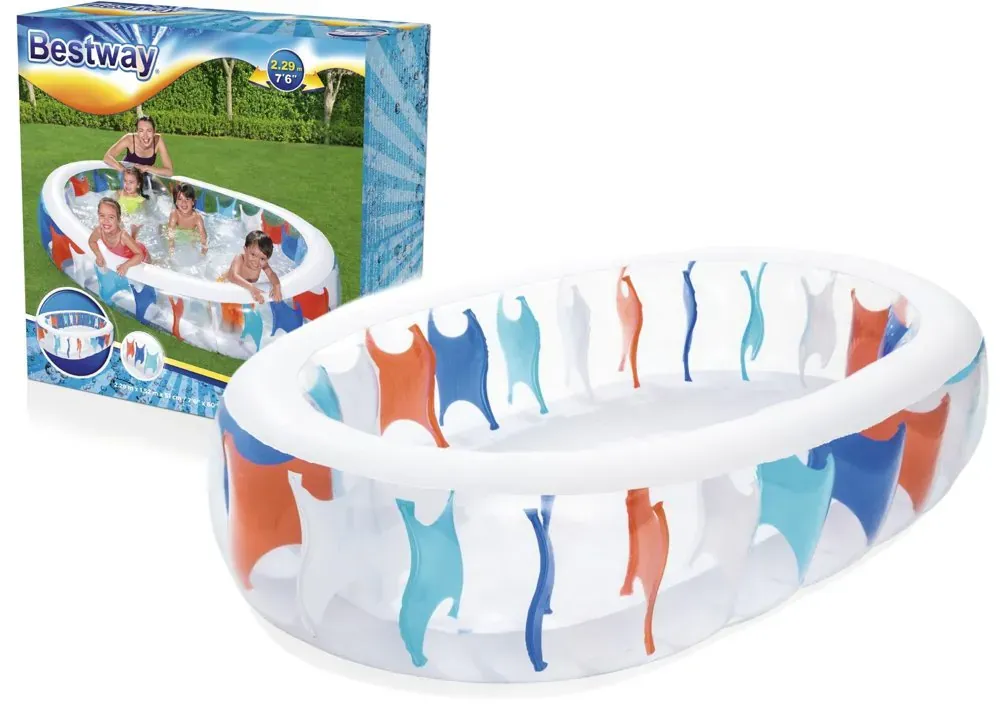 bestway 54066 bazen na napuhavanje 229x152x51cm šareni - slika 2