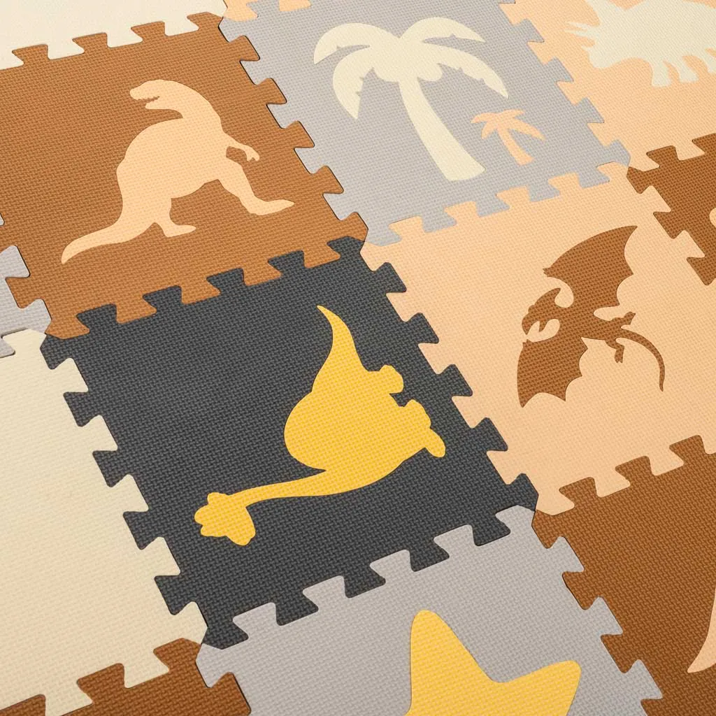 pjenasta puzzle podloga/ogradica za igru 36 elemenata dinosauri - slika 9