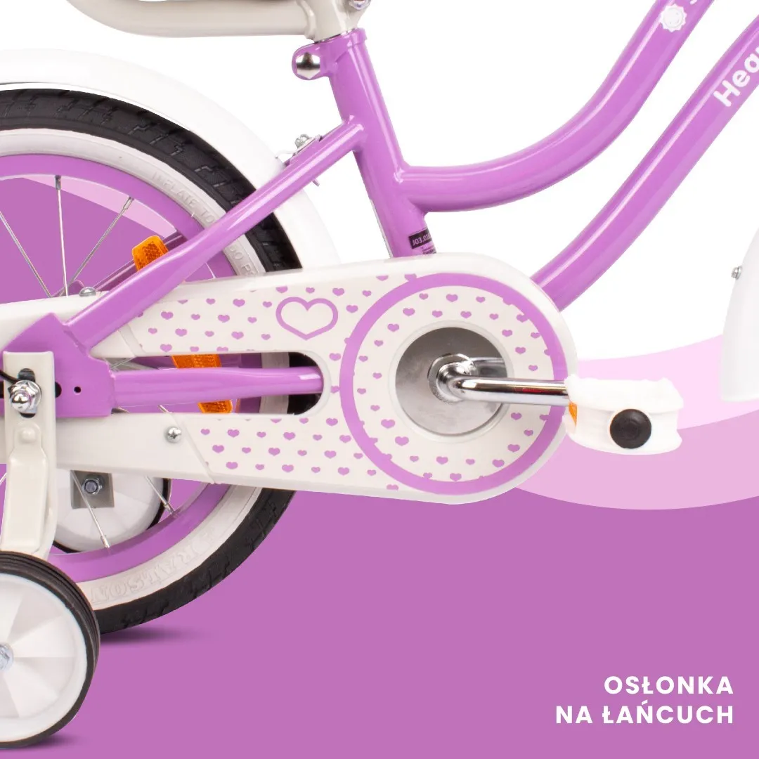 dječji bicikl guralica heart 14" bike ljubičasti - slika 5