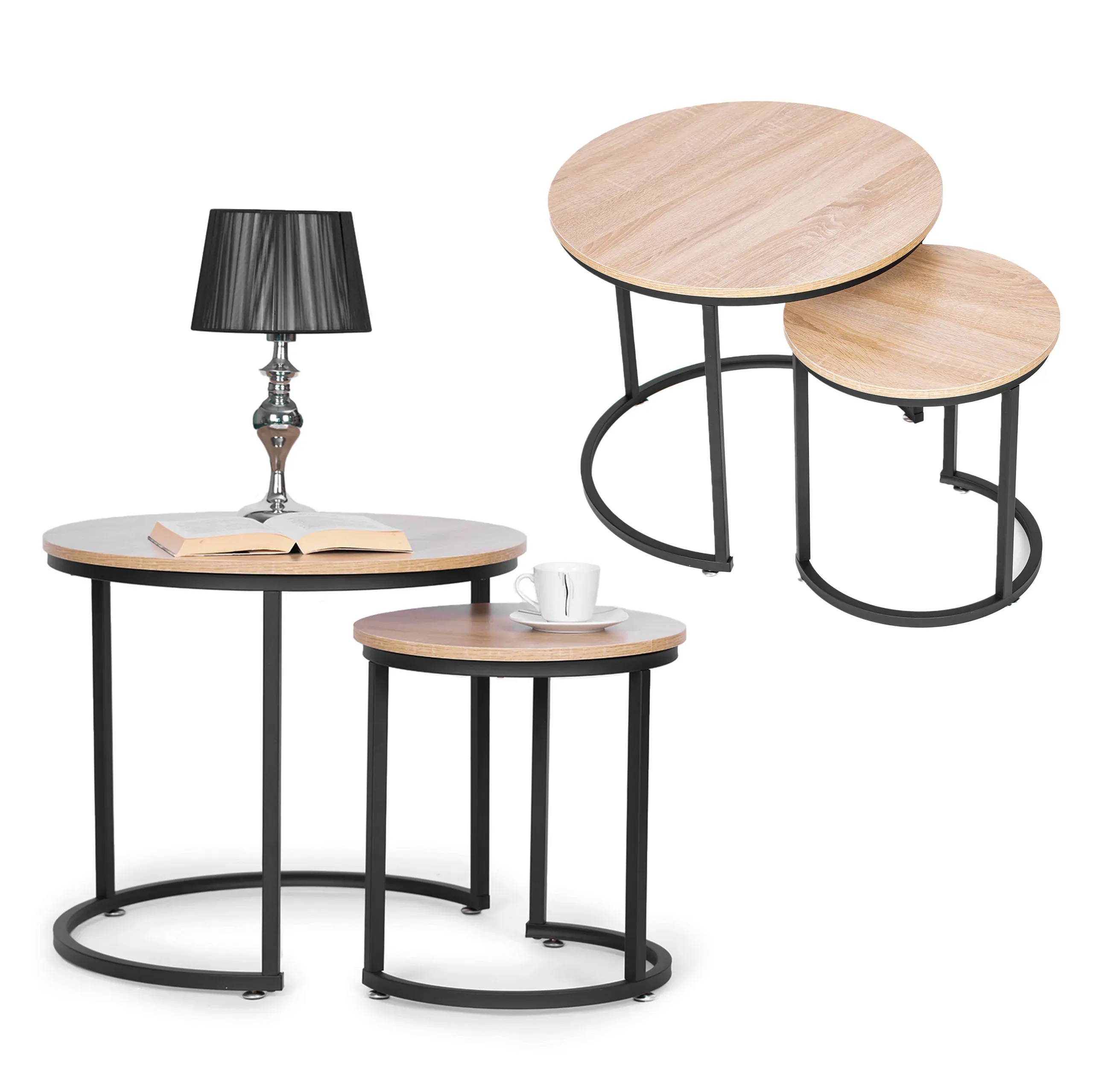 modernhome set od 2 stola za dnevni boravak - slika 2