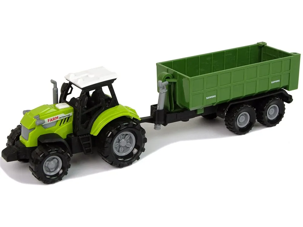 traktor s odvojivom prikolicom zeleni - slika 6