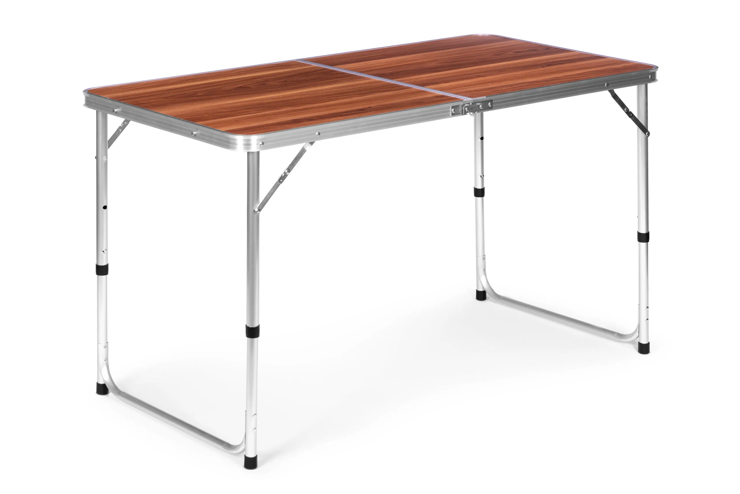 modernhome sklopivi turistički stol 120 x 60 cm - smeđi - slika 7