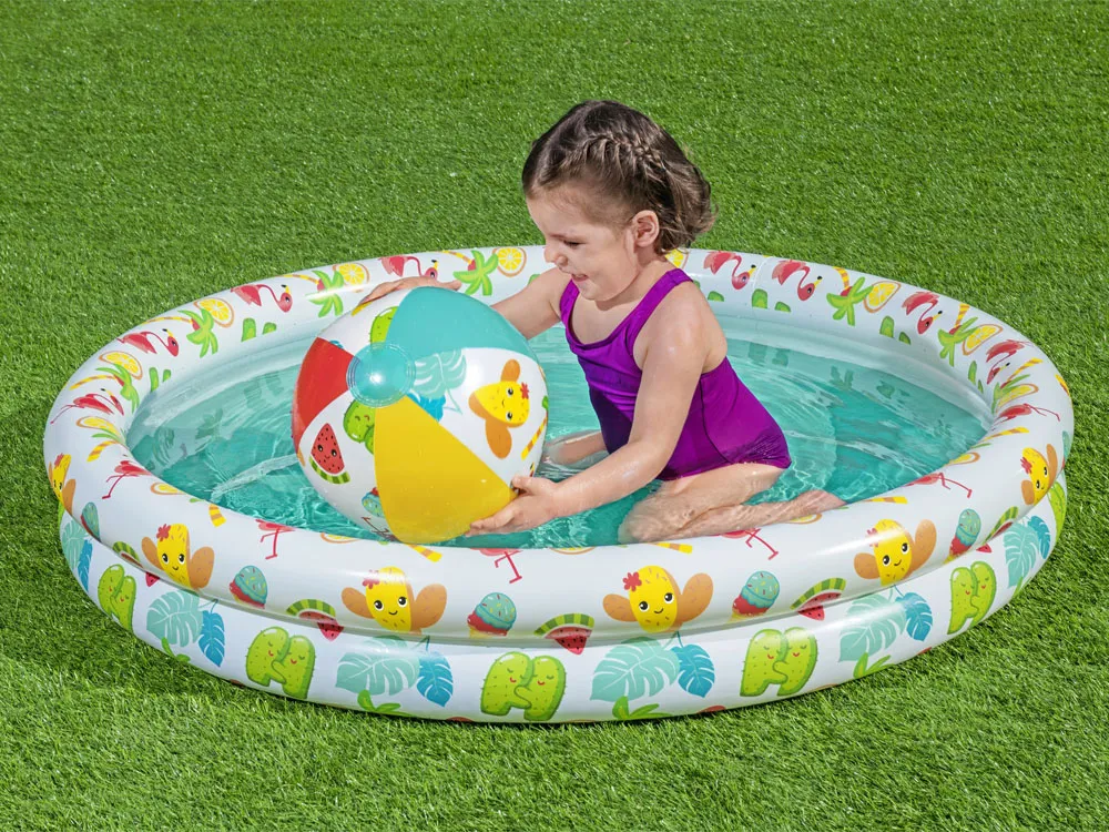 bestway dječji bazen s kolutom za plivanje i loptom 122cm 51124 - slika 8