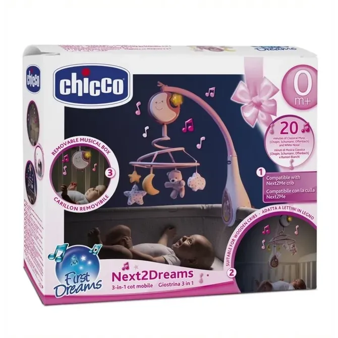 chicco vrtuljak next2dreams rozi - slika 7