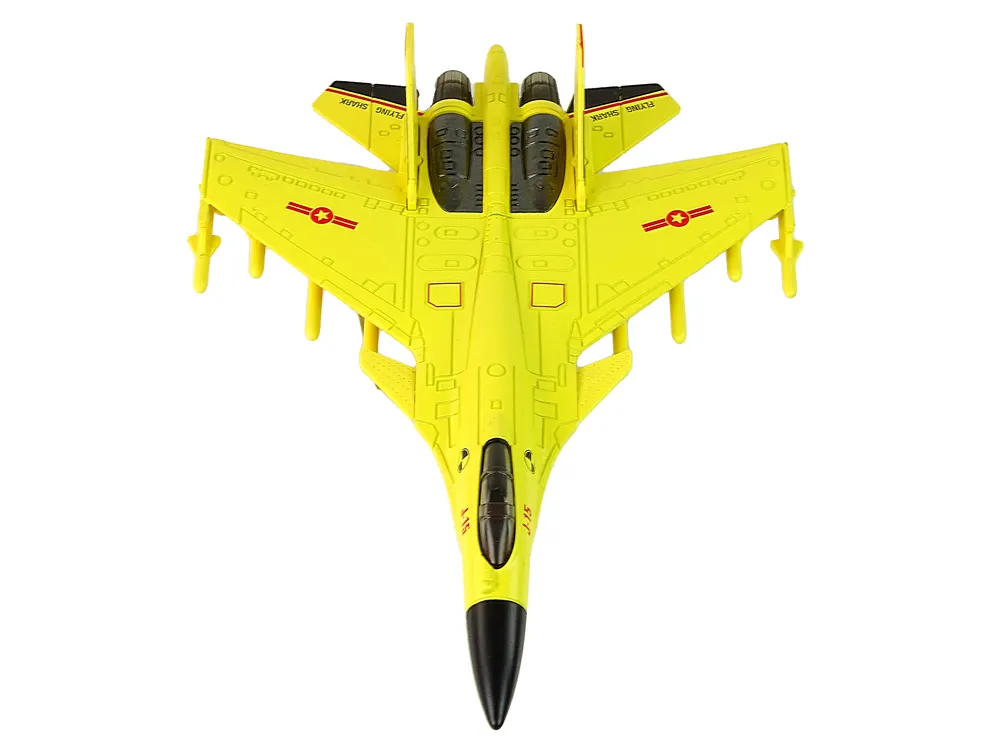 borbeni avion sa svjetlosnim efektima 1:72 žuti - slika 5