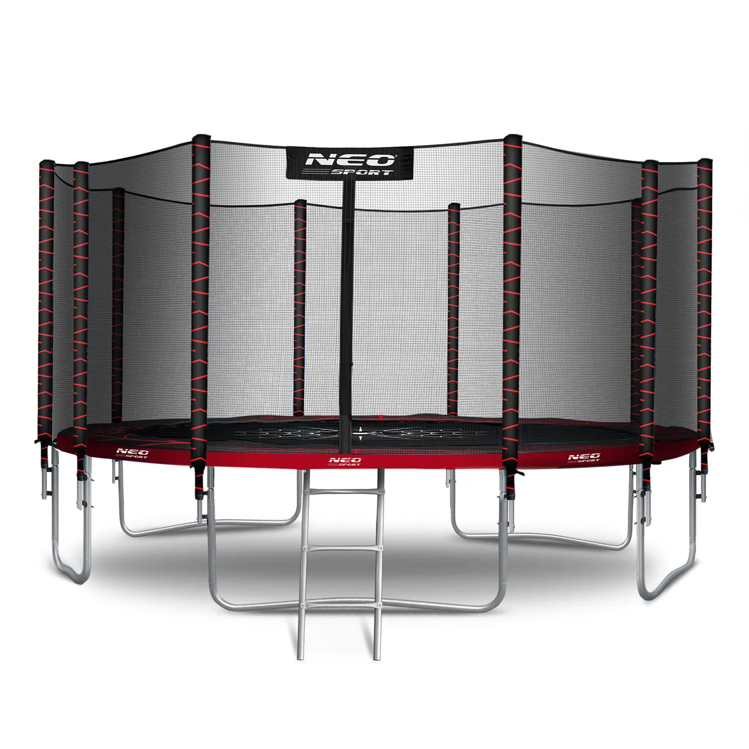 vrtna trampolina 465 cm s vanjskom zaštitnom mrežom i ljestvama neo-sport - slika 3