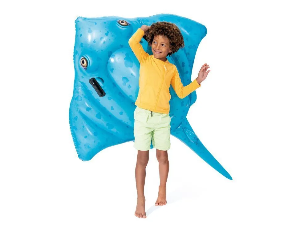 intex napuhujući madrac za plivanje 185 × 145 cm s ručkama – raža, 57576 - slika 5