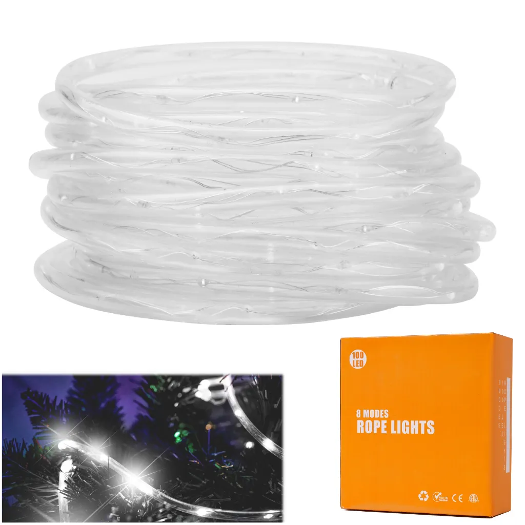 100 led svjetla u crijevu 10m hladno bijela - slika 5