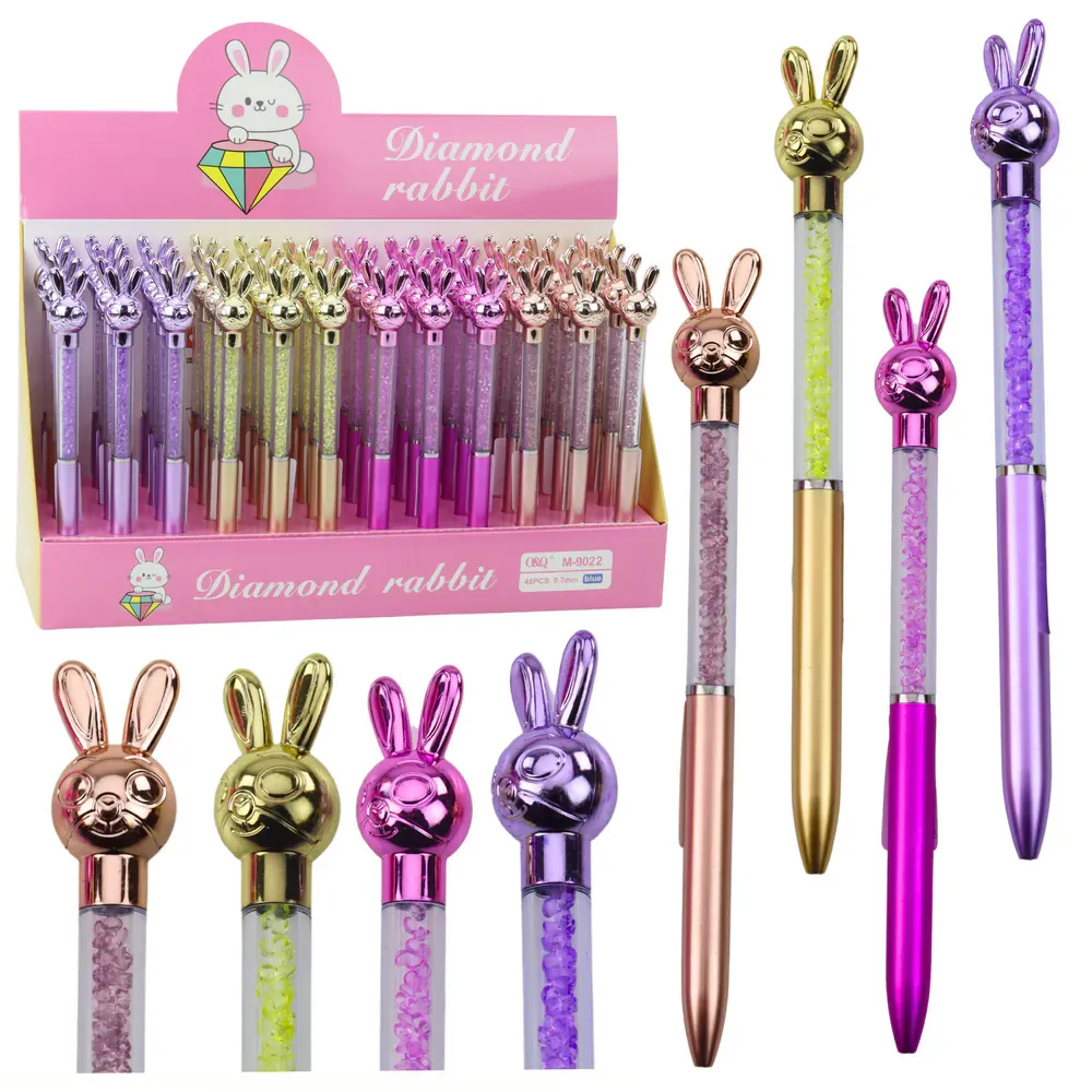 rabbit kemijska olovka dijamanti plavi uložak 0,7 mm mix - slika 2