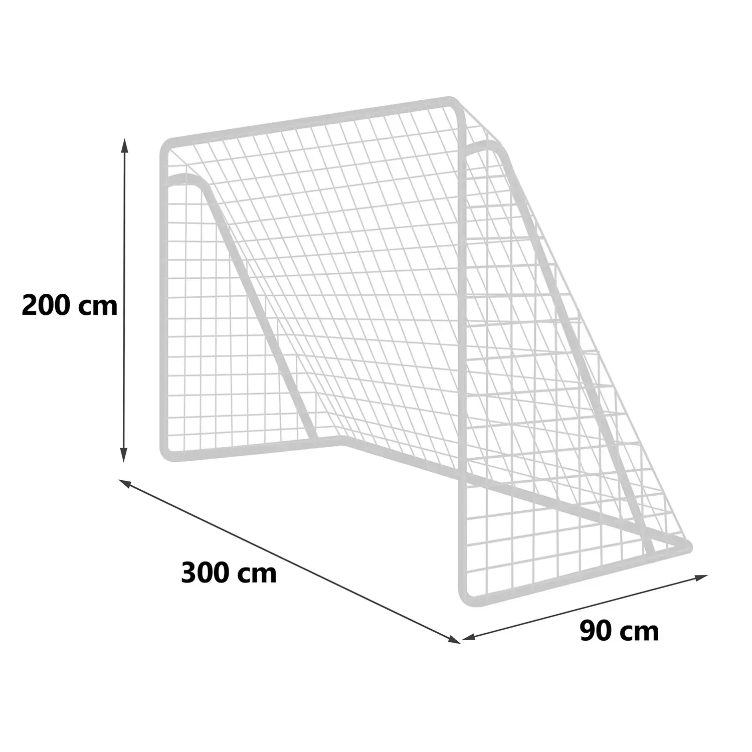 nogometni gol 300 x 200 x 90 cm ns-496 - slika 5
