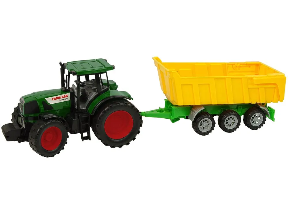 traktor s prikolicom crveno - žuti 50cm - slika 9