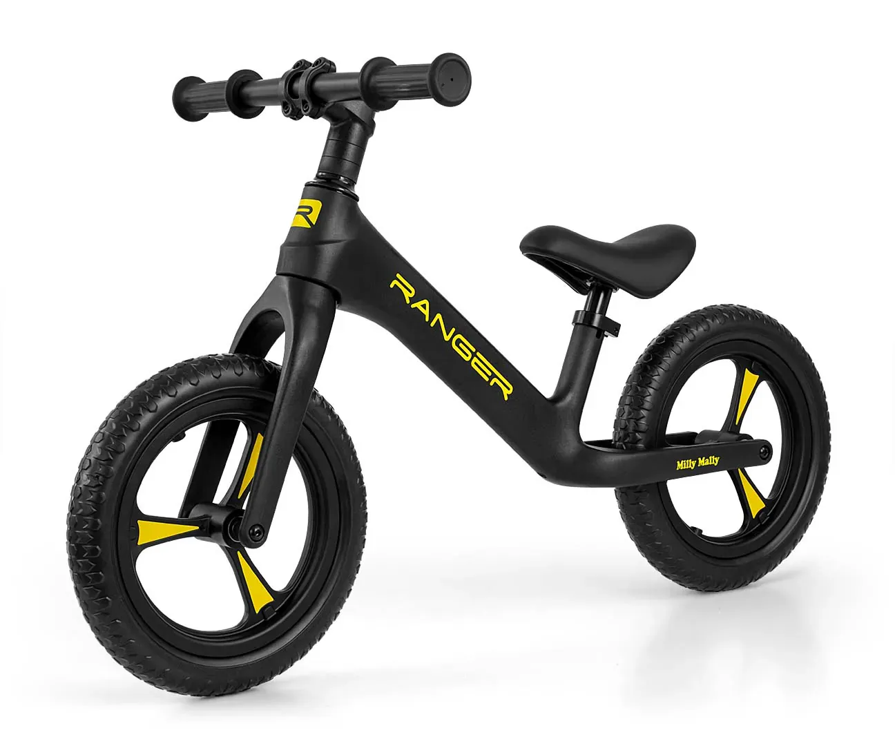 milly mally ranger dječji bicikl bez pedala crni - slika 2
