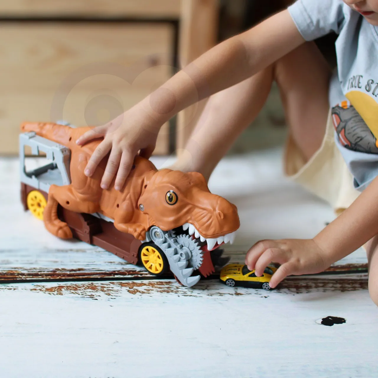 woopie kamion za izbacivanje automobila - dinosaur - slika 4