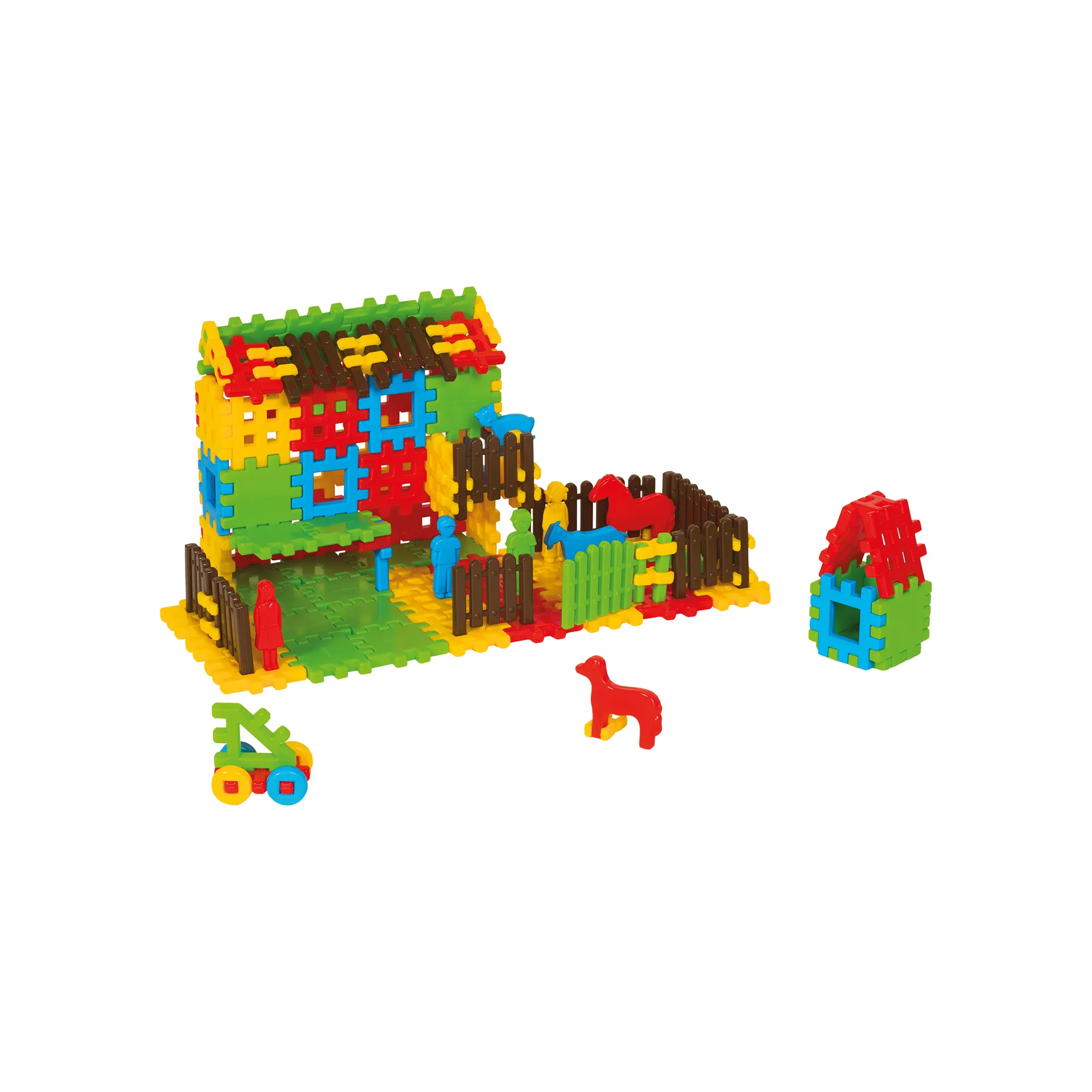 marioinex set waffle kockica farma 120kom. - slika 8