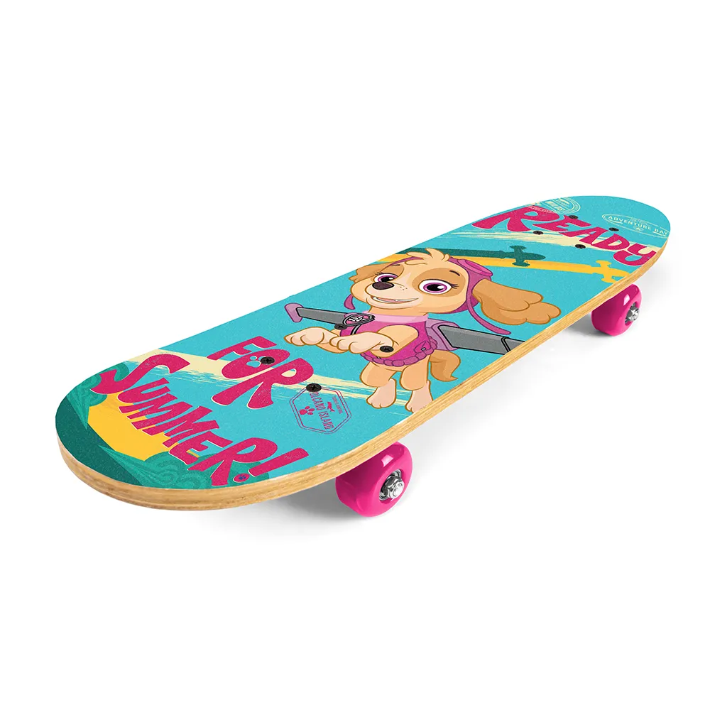 dječji drveni skateboard paw patrol plavo-roza - slika 5