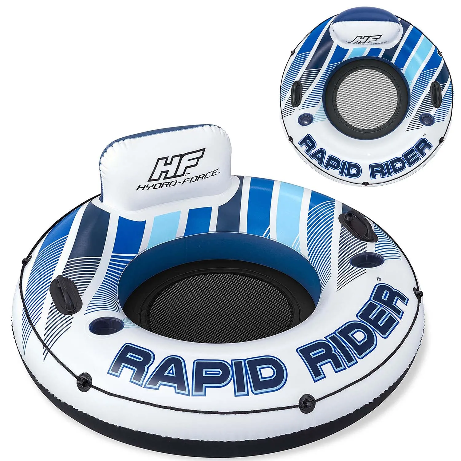 plivački krug rapid rider, promjer 135 cm, 2 ručke, bestway 43116 - slika 2