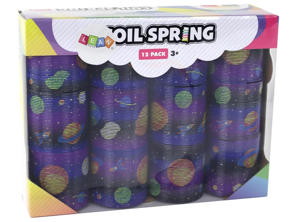 spiralna opruga s motivima planeta 6 cm ljubičasta - slika 5