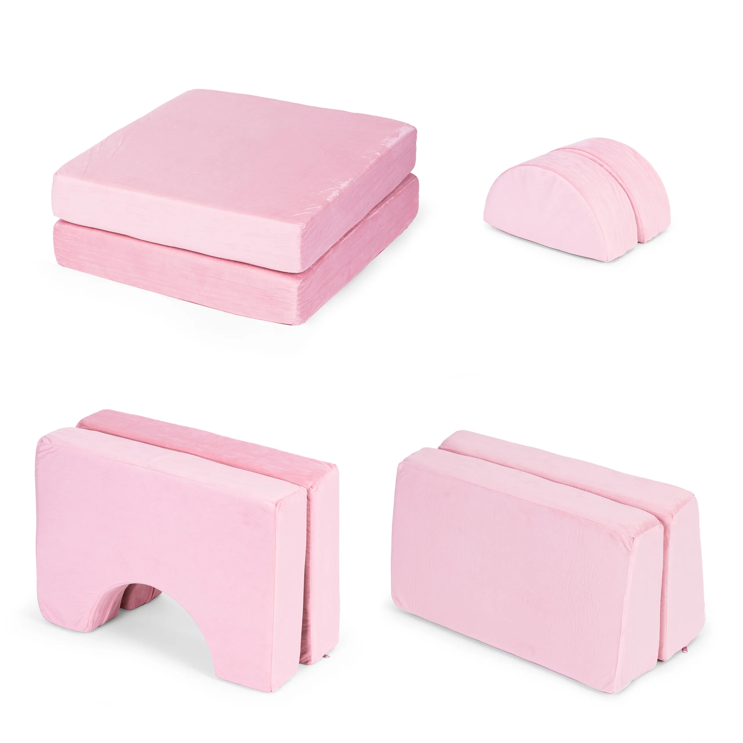 ecotoys diy modularna sofa sa 8 jastuka - pink - slika 9
