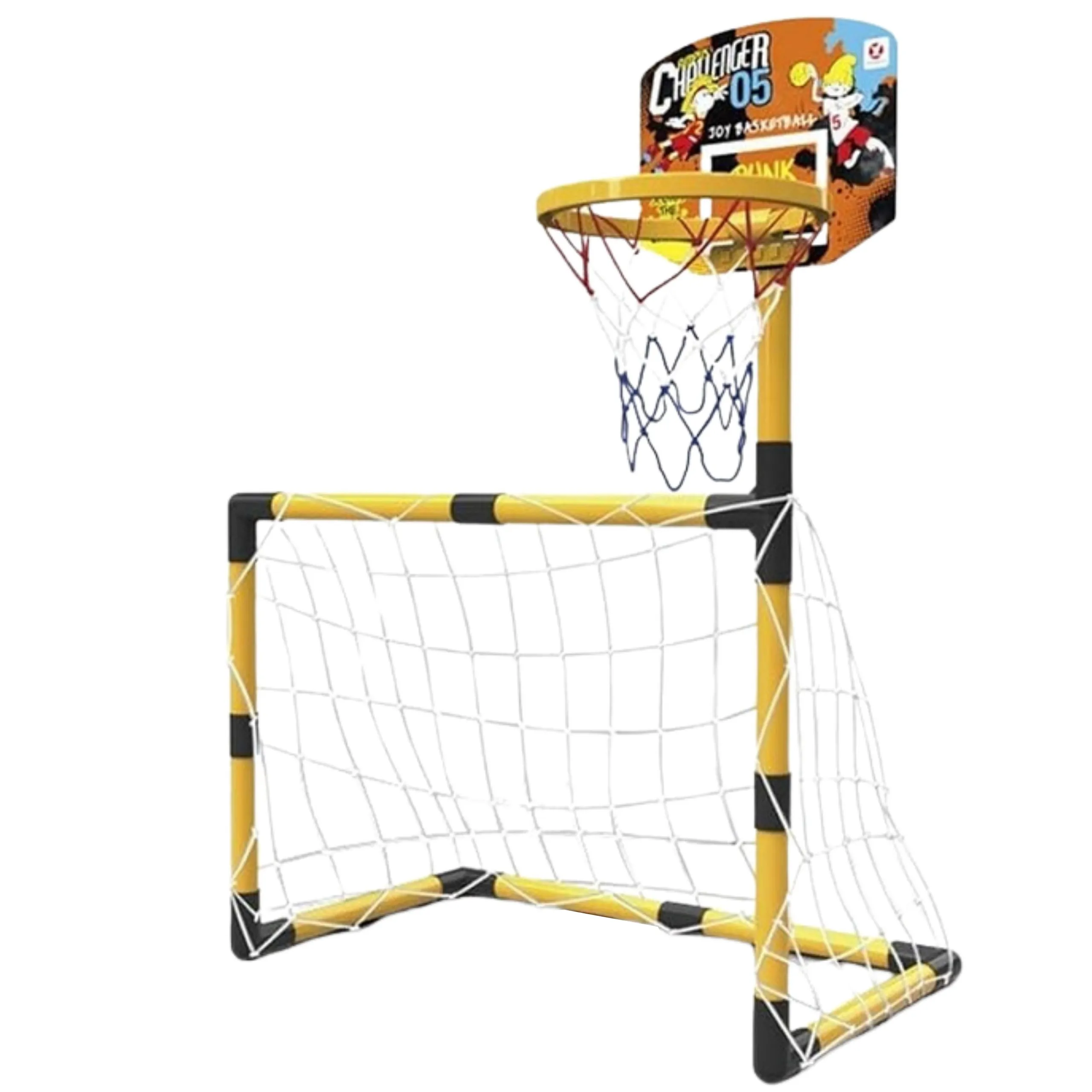 woopie set 2 u 1 " košarka, gol + lopta i pumpa - slika 5