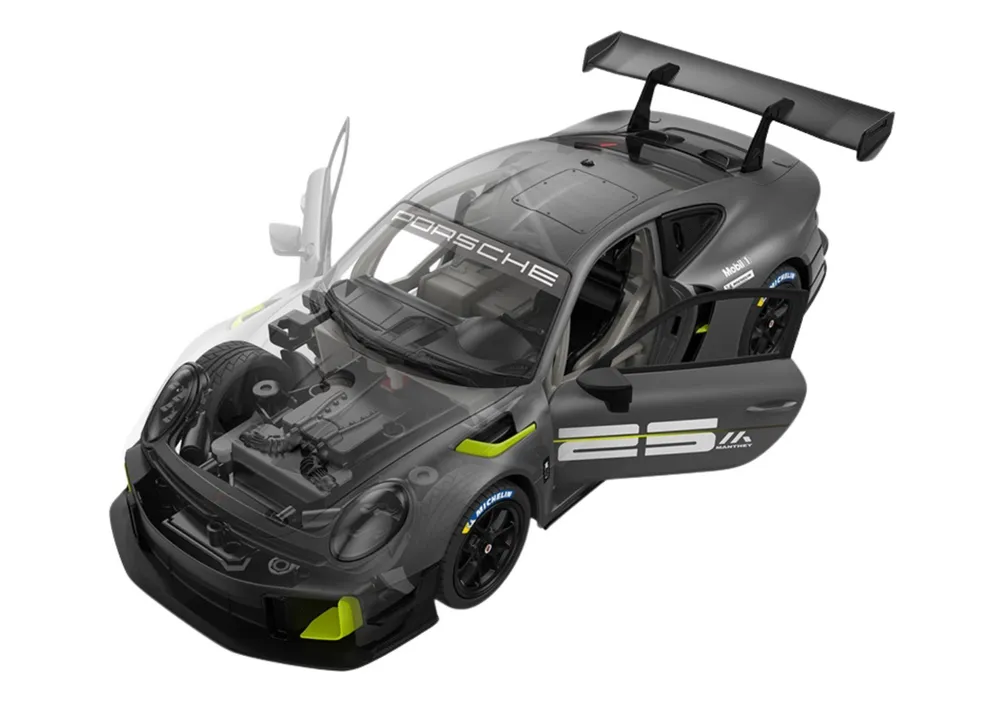 auto na daljinski rc rastar 1:18 porsche 911 gt2 sivi 68 elemenata - slika 3