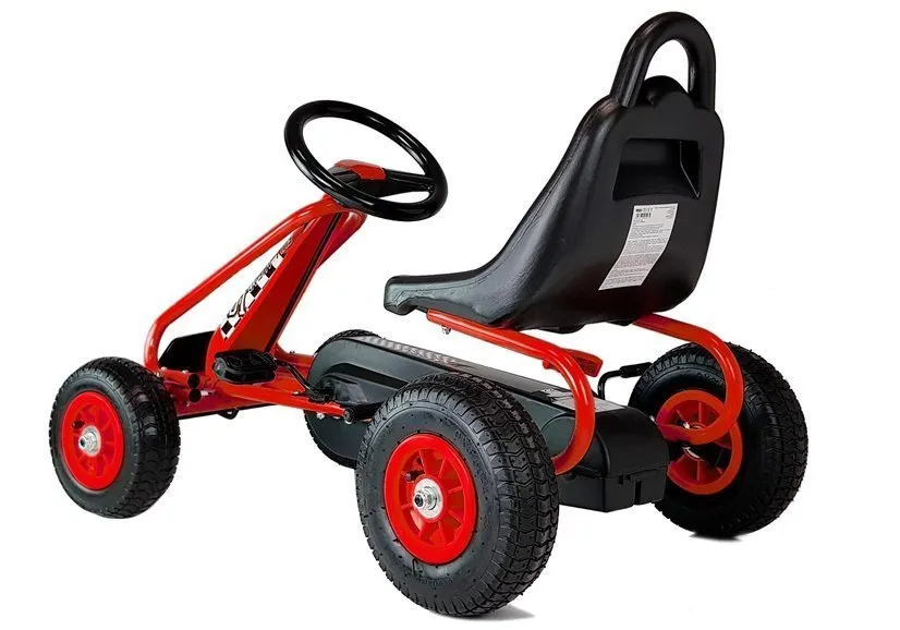 go-kart s pedalama crveni - slika 3