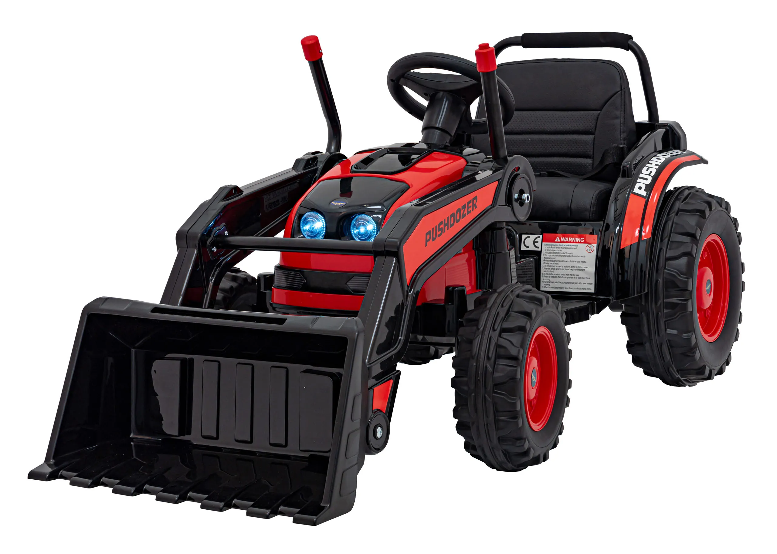 bager/traktor na akumulator, crveni - slika 5