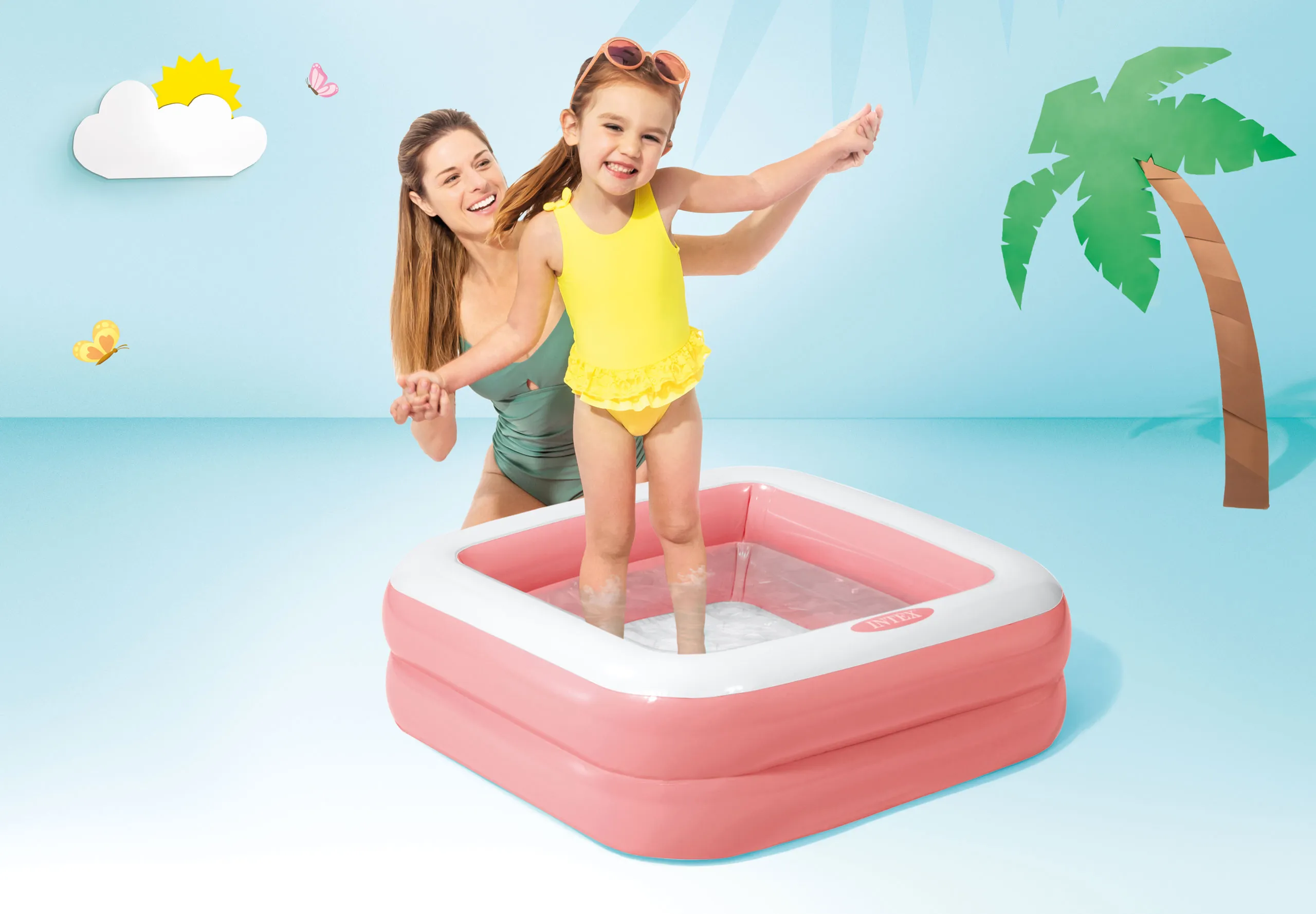 intex 57100 dječji bazen na napuhavanje rozi - slika 3