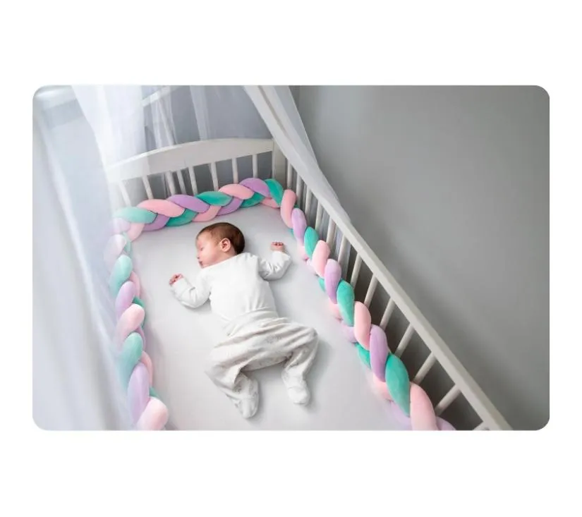 ricokids omot za krevetić 3m - mint-roza-ljubičasta - slika 6