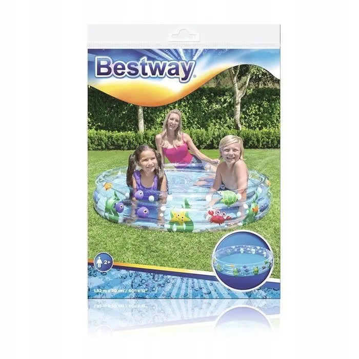 bestway dječji bazen na napuhavanje sea world 152 x 30 cm - slika 5