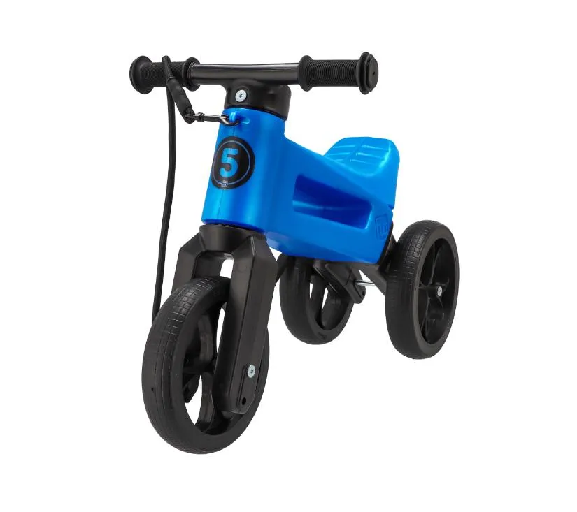 funny wheels tricikl super sport 2u1 plavi - slika 3
