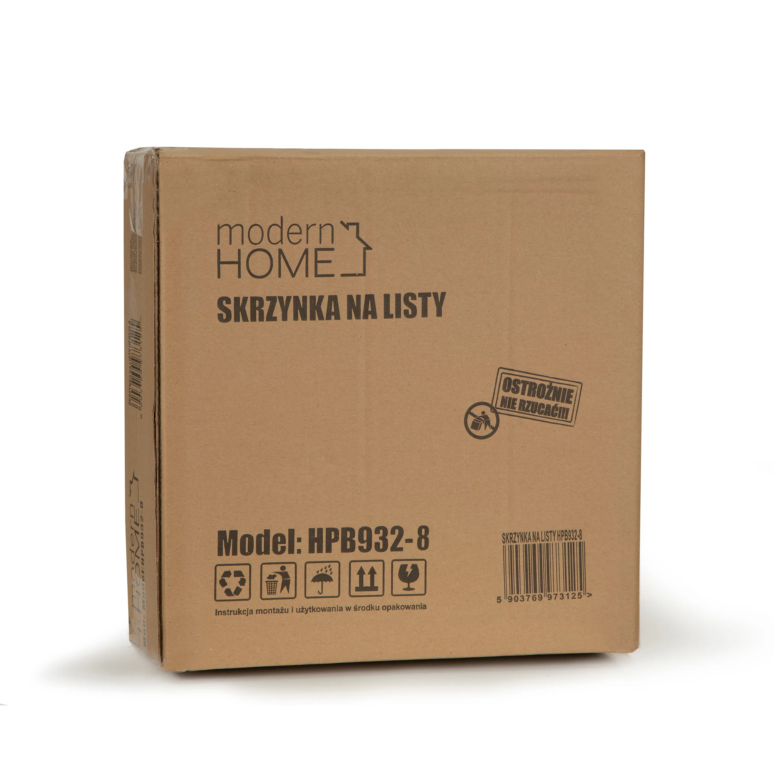 modernhome hpb932-8 poštanski sandučić s pretincem za novine - slika 7