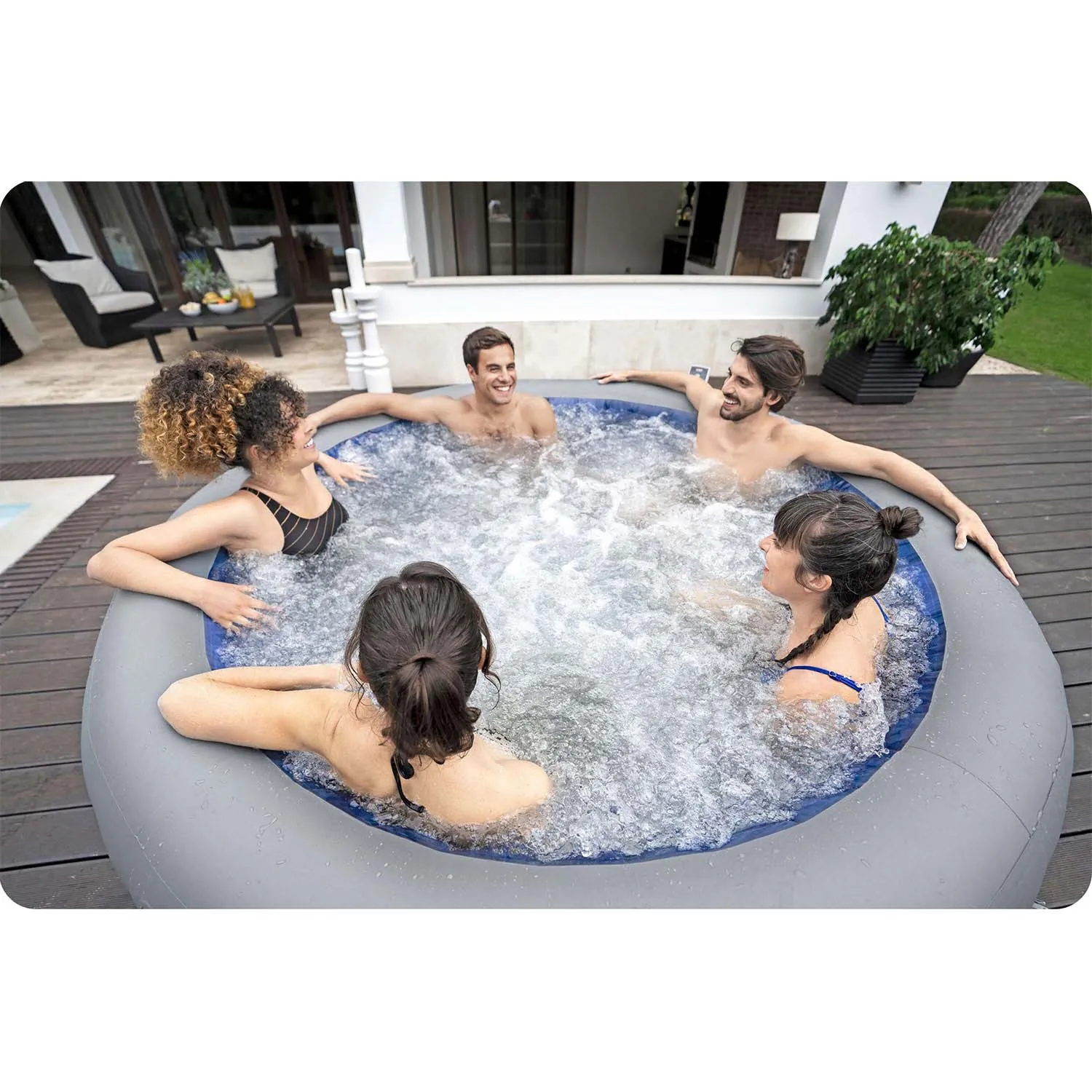 spa na napuhavanje lay-z santorini pro 7 osoba bestway - slika 9