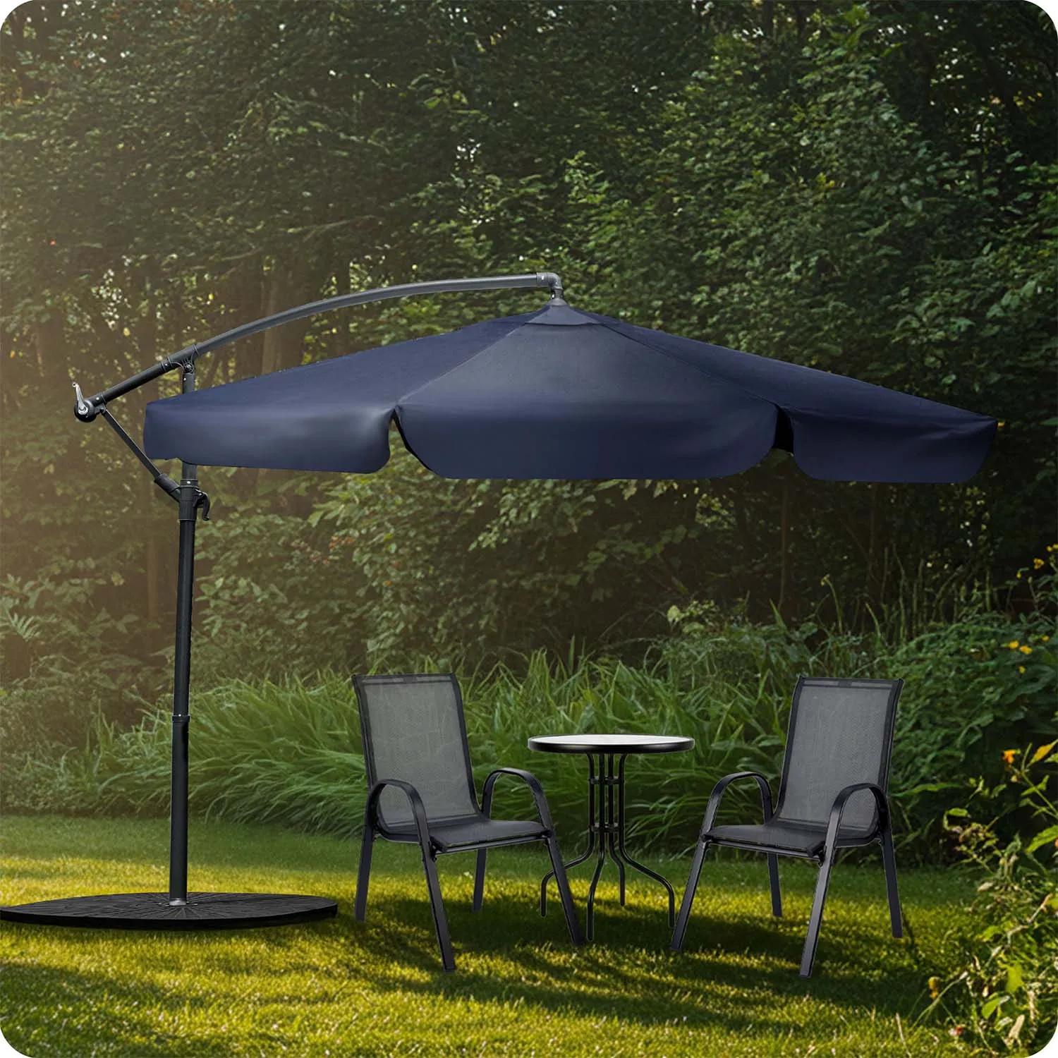 sklopivi vrtni suncobran s 6 segmenata, 350 cm, s navlakom – plonos pl-880 - slika 8