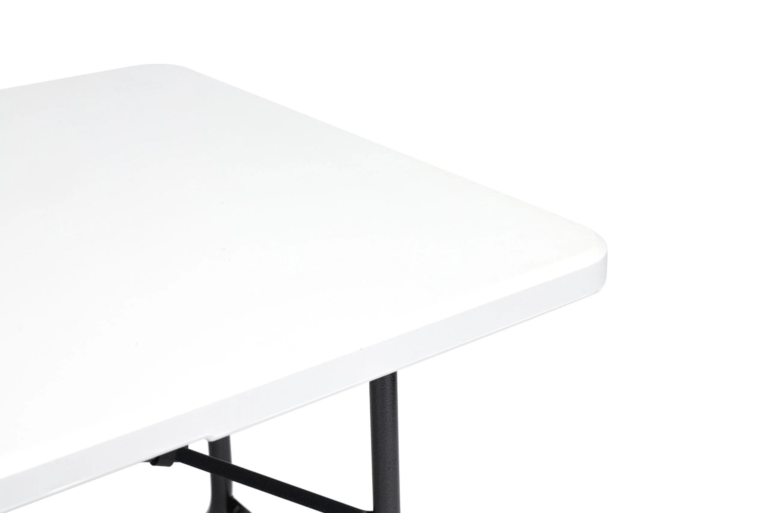modernhome catering stol 180 cm + 2 klupe - bijeli - slika 8