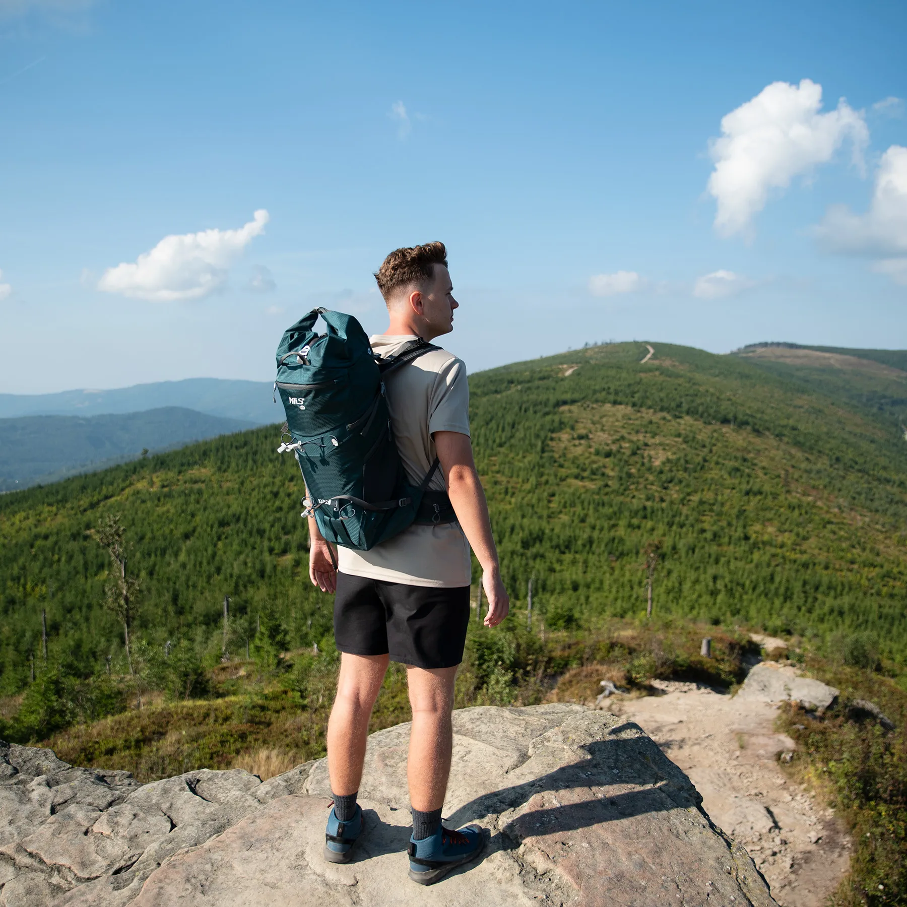 putni ruksak zeleni 40l nils camp - slika 4