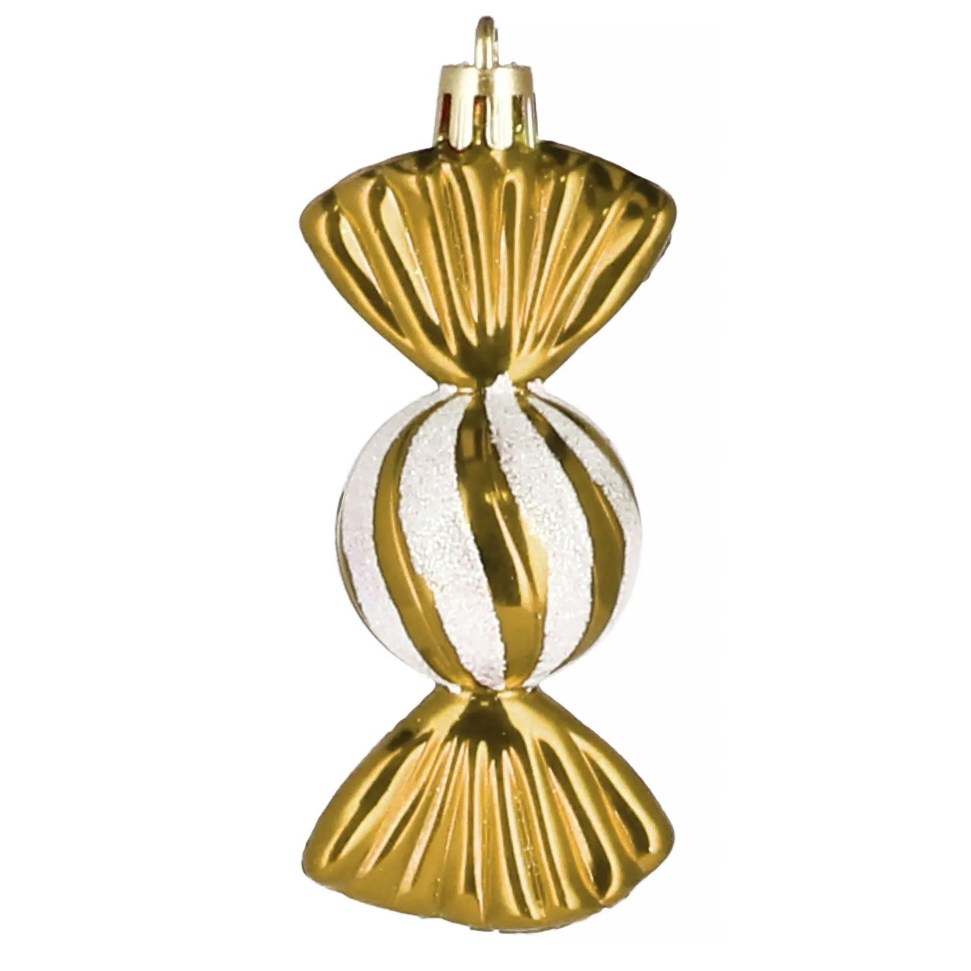 božićne kuglice 6 cm – set od 5 komada, bomboni - slika 5