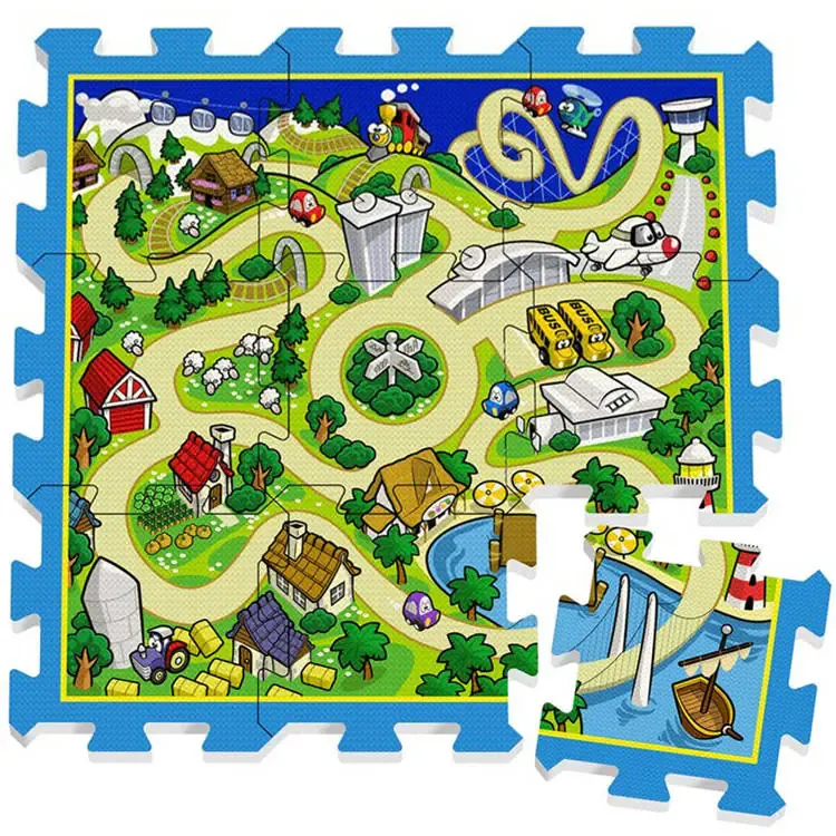 podloga od pjene puzzle 31x31cm ulice - slika 2