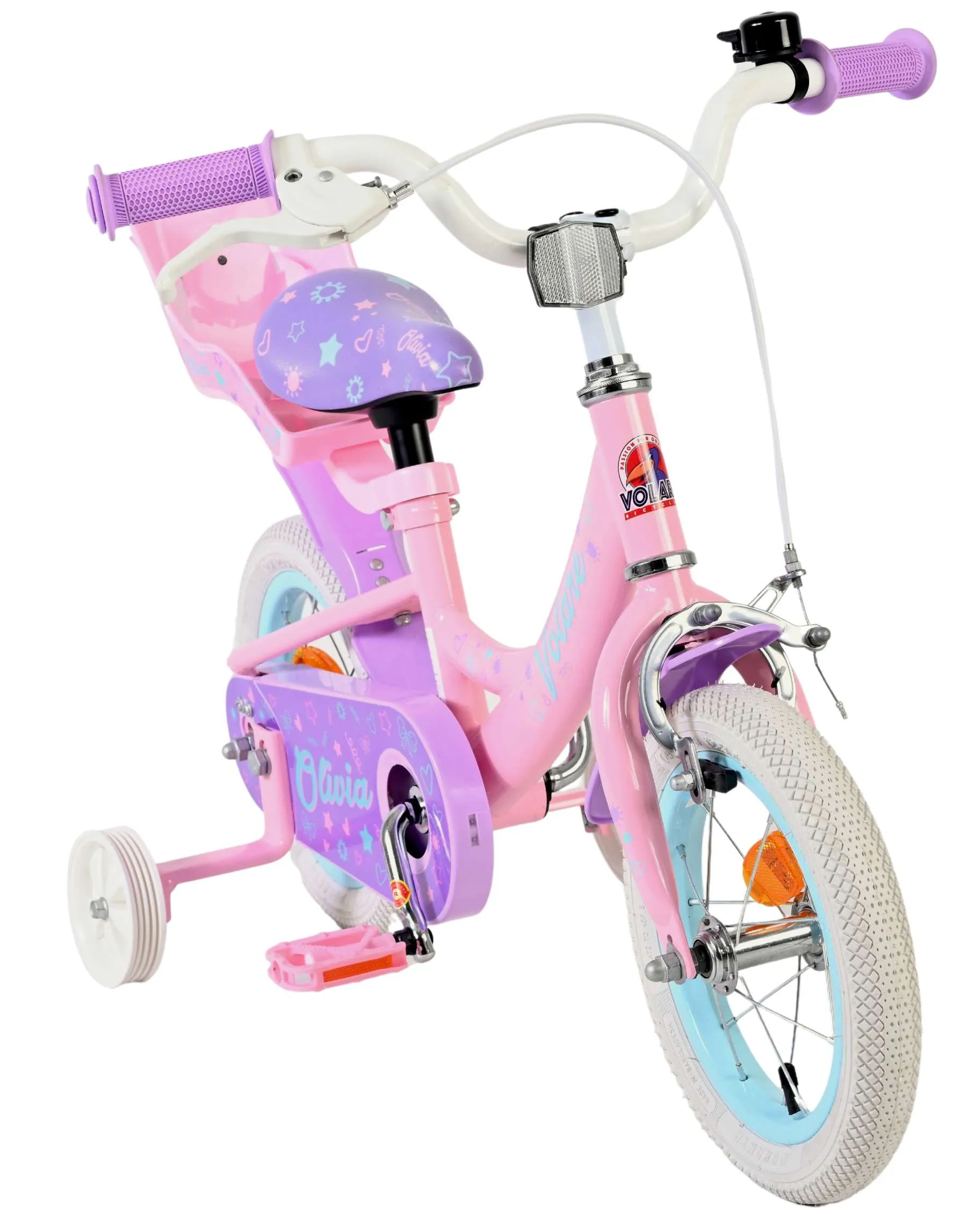volare dječji bicikl olivia 12″ ružičaste boje - slika 6